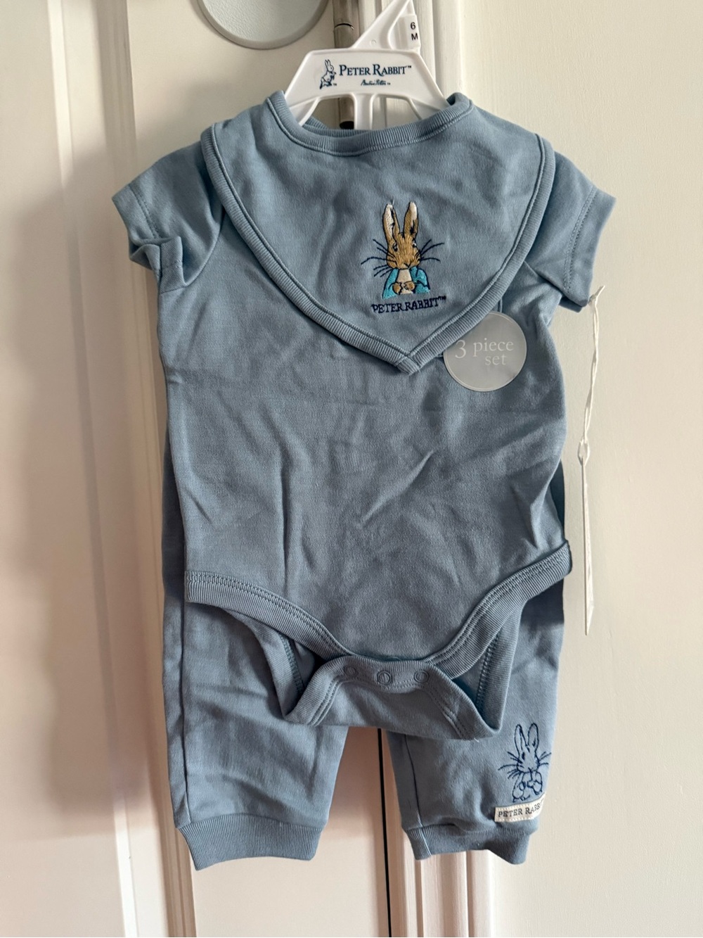 Peter Rabbit Blue Baby Matching Bodysuit Set